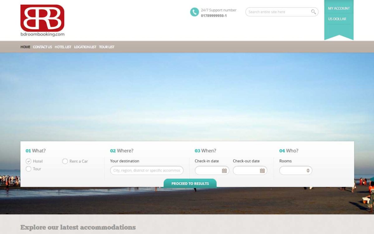 BD Room Booking website