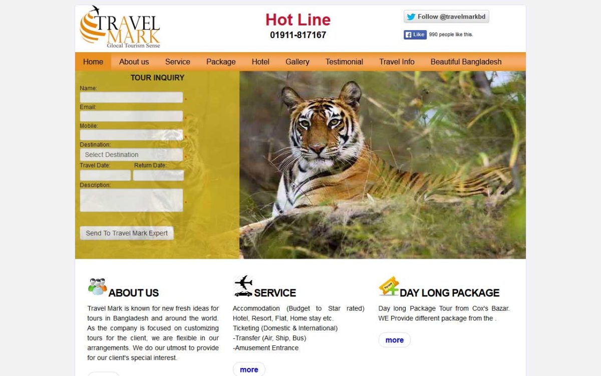 Travelmark website